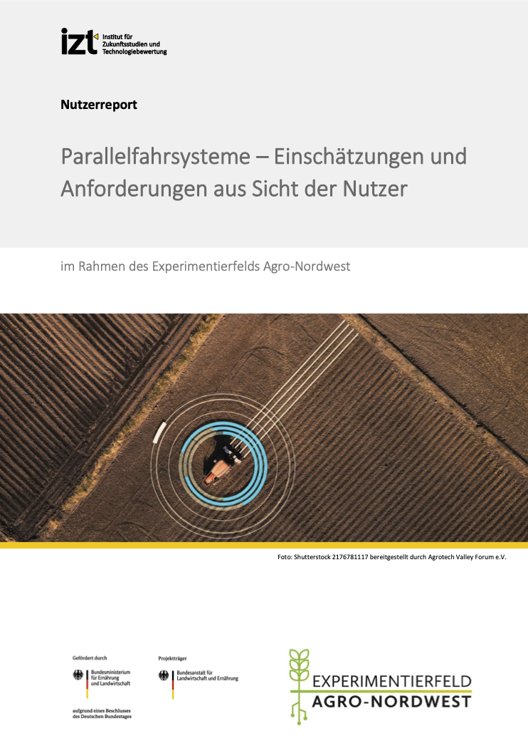 parallel driving systems assessments and requirements from the users' point of view. within the framework of the agro northwest experimental field