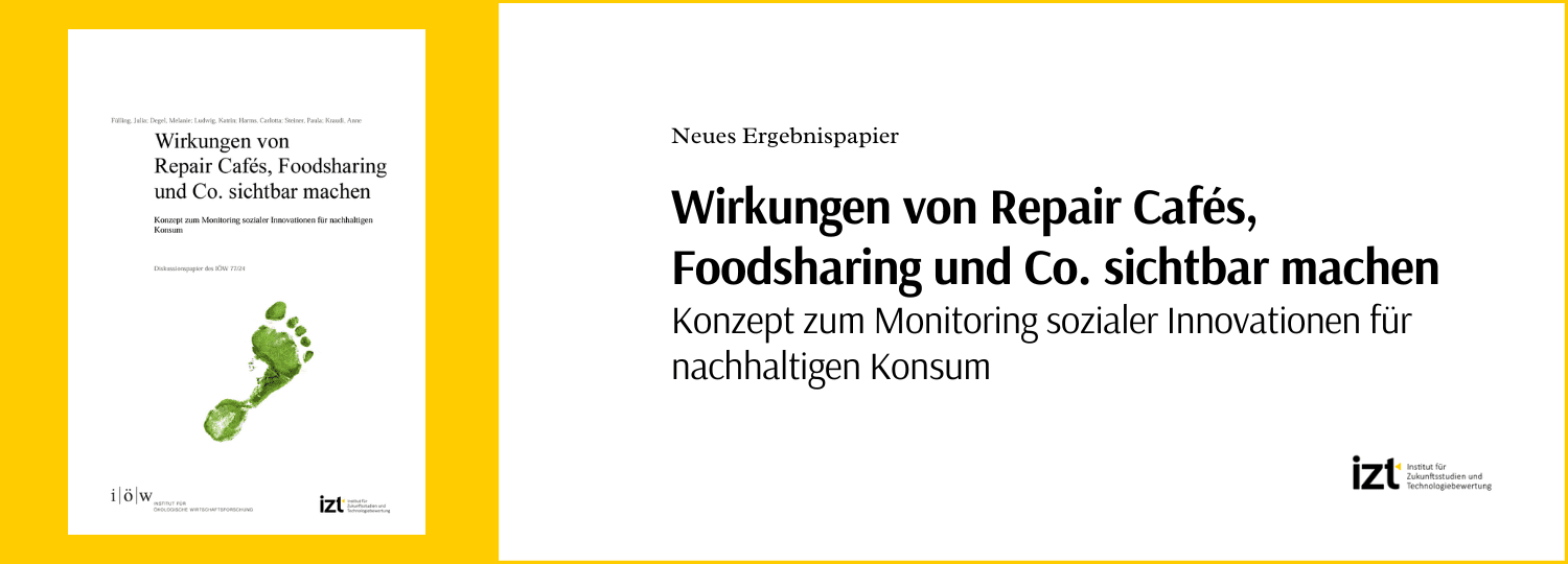 izt publikation wirkungen von repaircafes foodsharing und co sichtbar machen